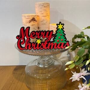 New 3 D Printed Christmas Shelf Sitter, Tray or Table Decoration